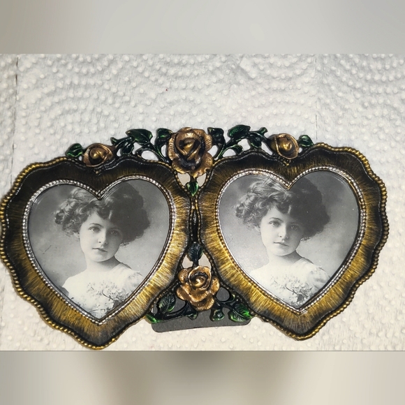 2002 Artist Floral Roses Heart Picture Frame, Ornate - Double picture Frame - Picture 6 of 10